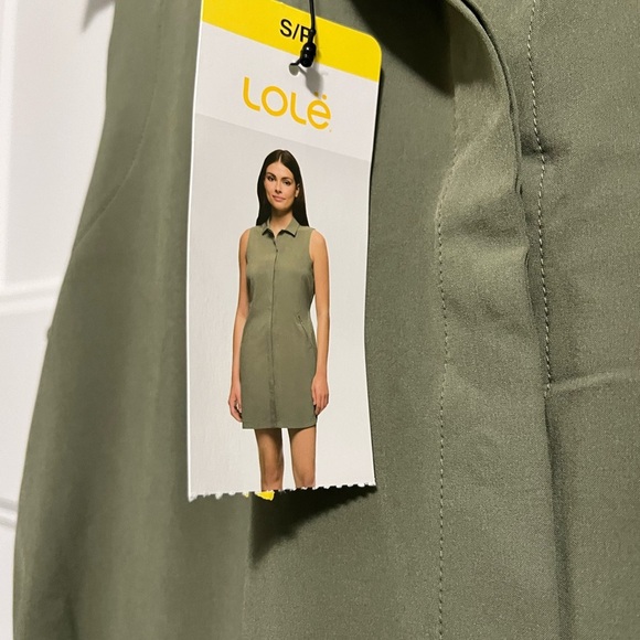 Lole Green Sleeveless Notched Collar Mini Dress (S) - Picture 5 of 8